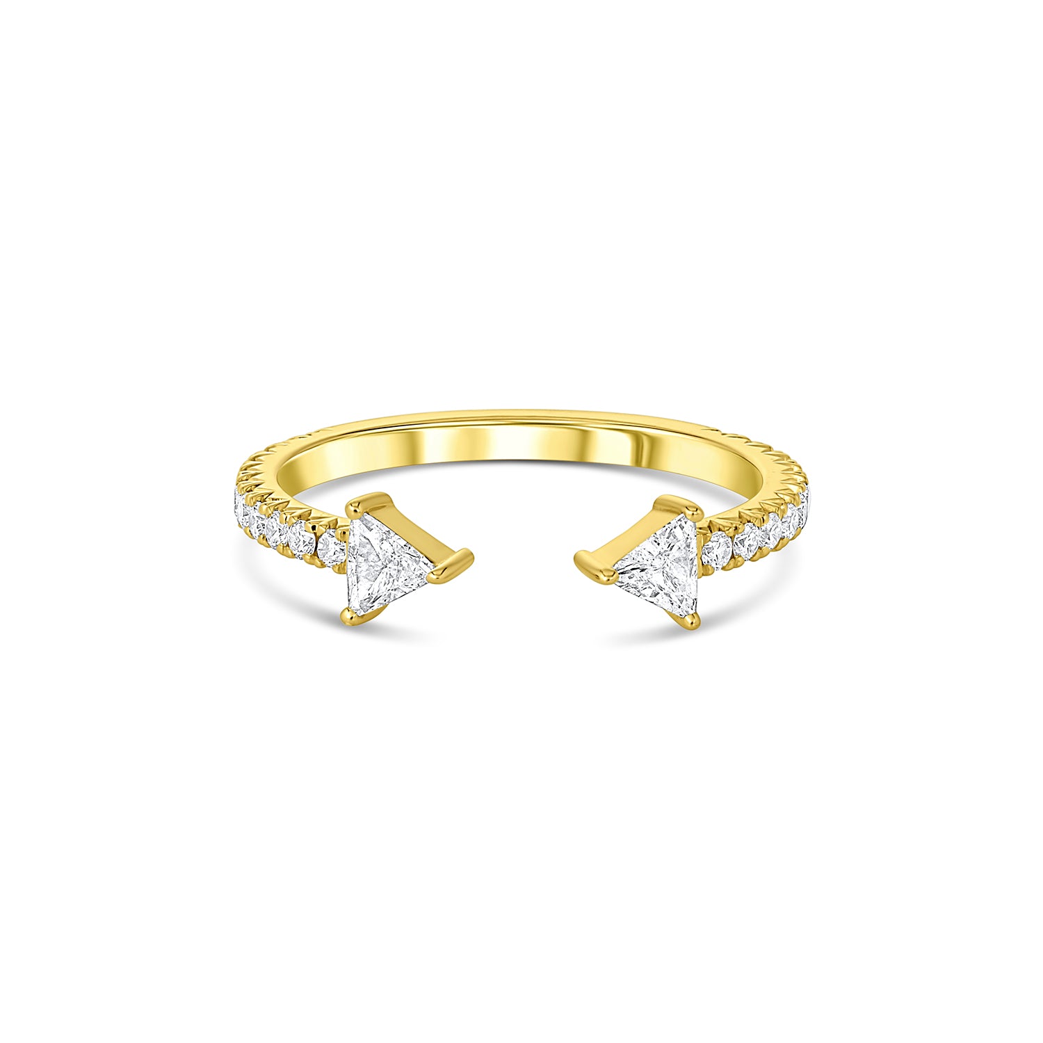 Open-band ring featuring a striking ram's