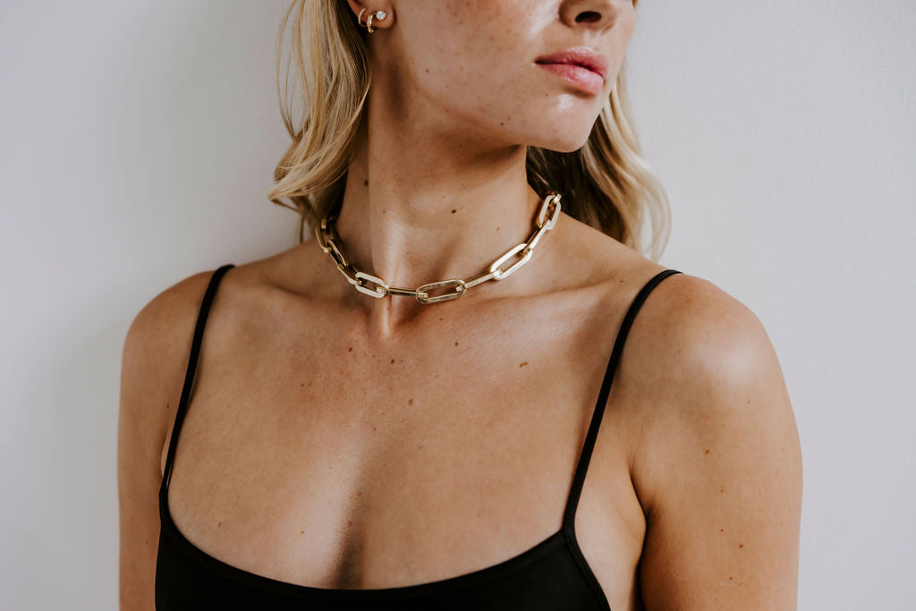 The Maya Paper Clip Chain Necklace