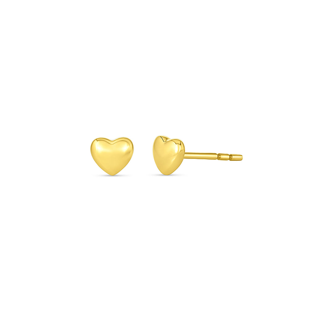 The Bubble Heart Studs