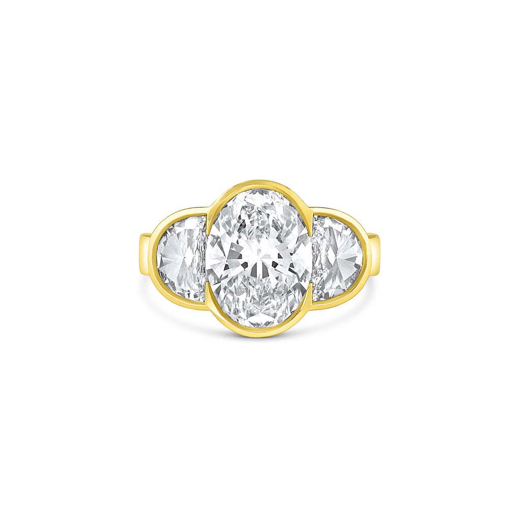 The Giulia Three Stone Engagement Ring