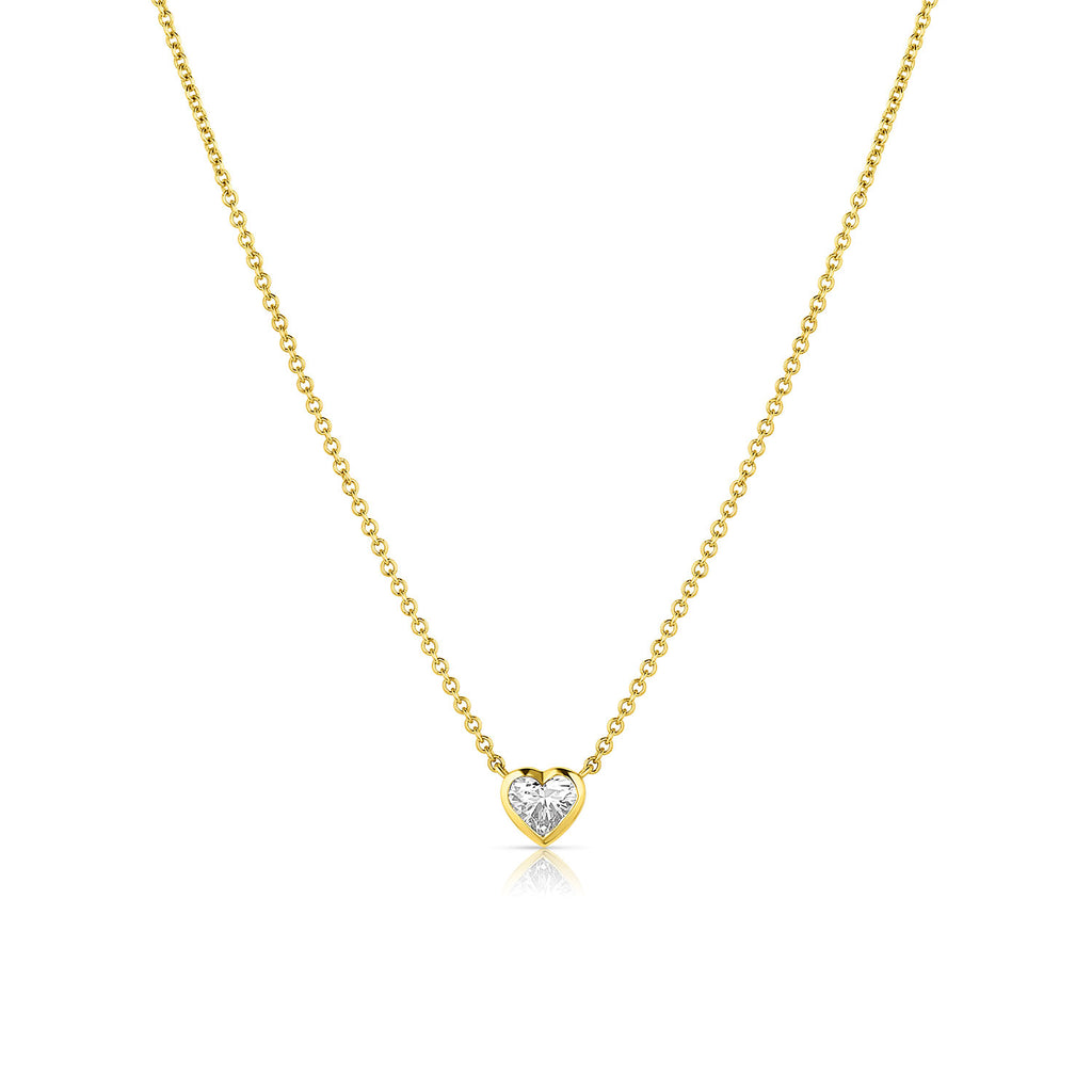 The Bezel Solitaire Diamond Necklace - Main Image