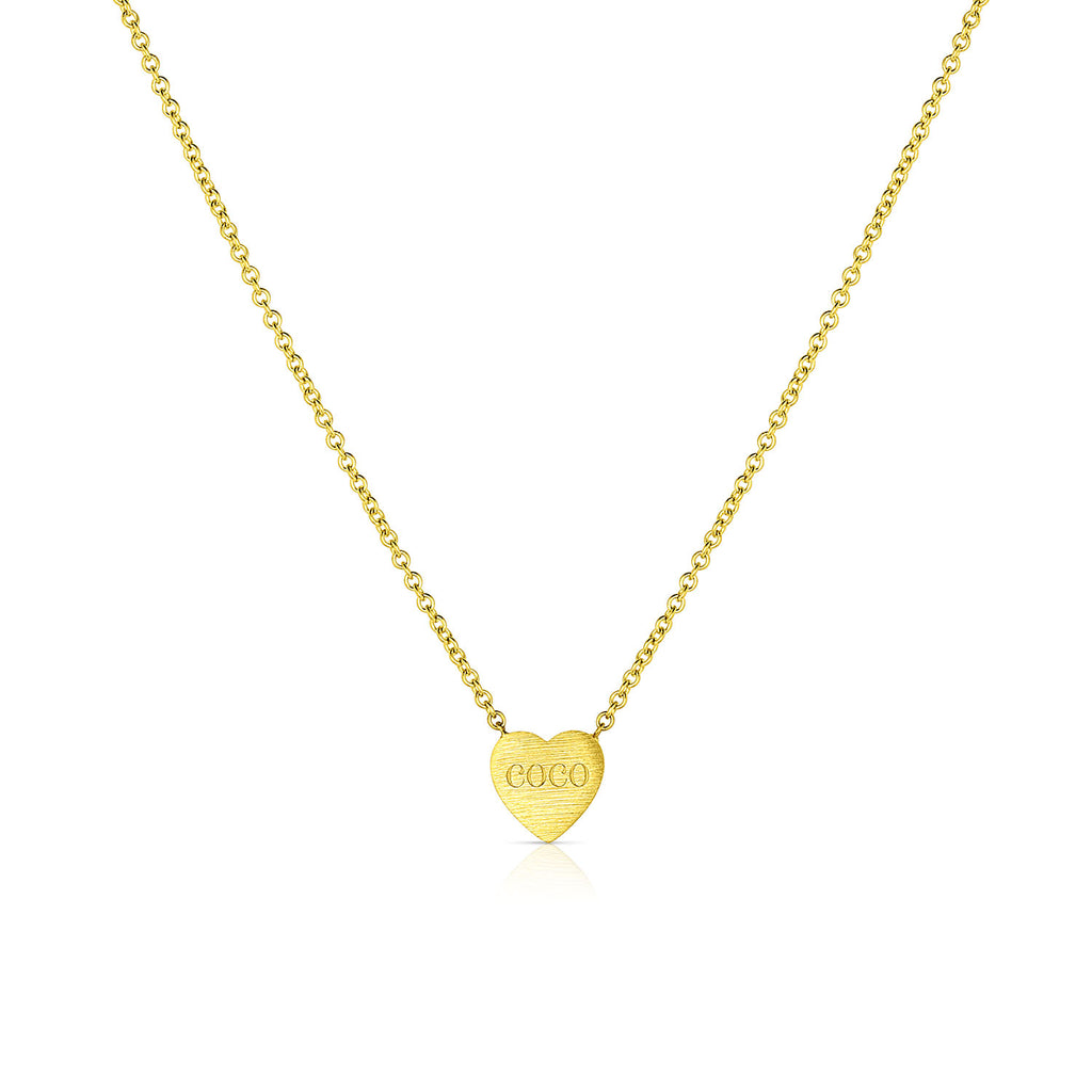 The Mama + Me Engravable Heart Pendant