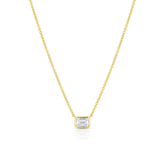 The Bezel Solitaire Diamond Necklace