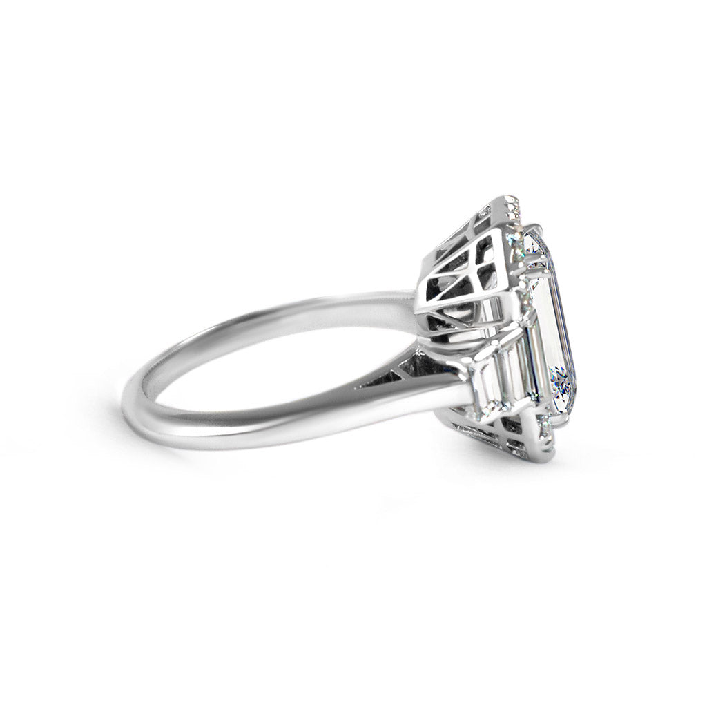 The 12 Days of Gifting The Allure Emerald Cut Engagement Ring