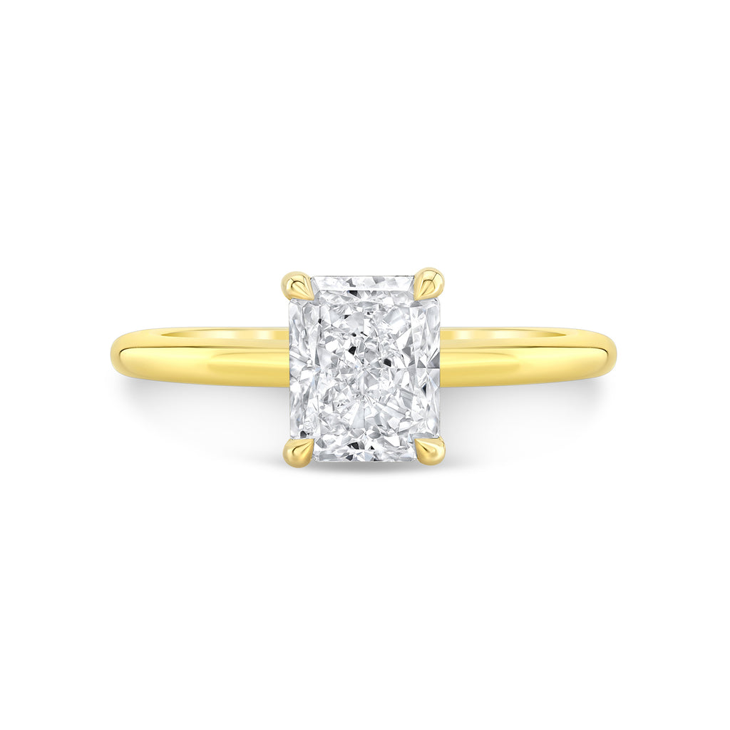 The Adara Radiant Solitaire Engagement Ring