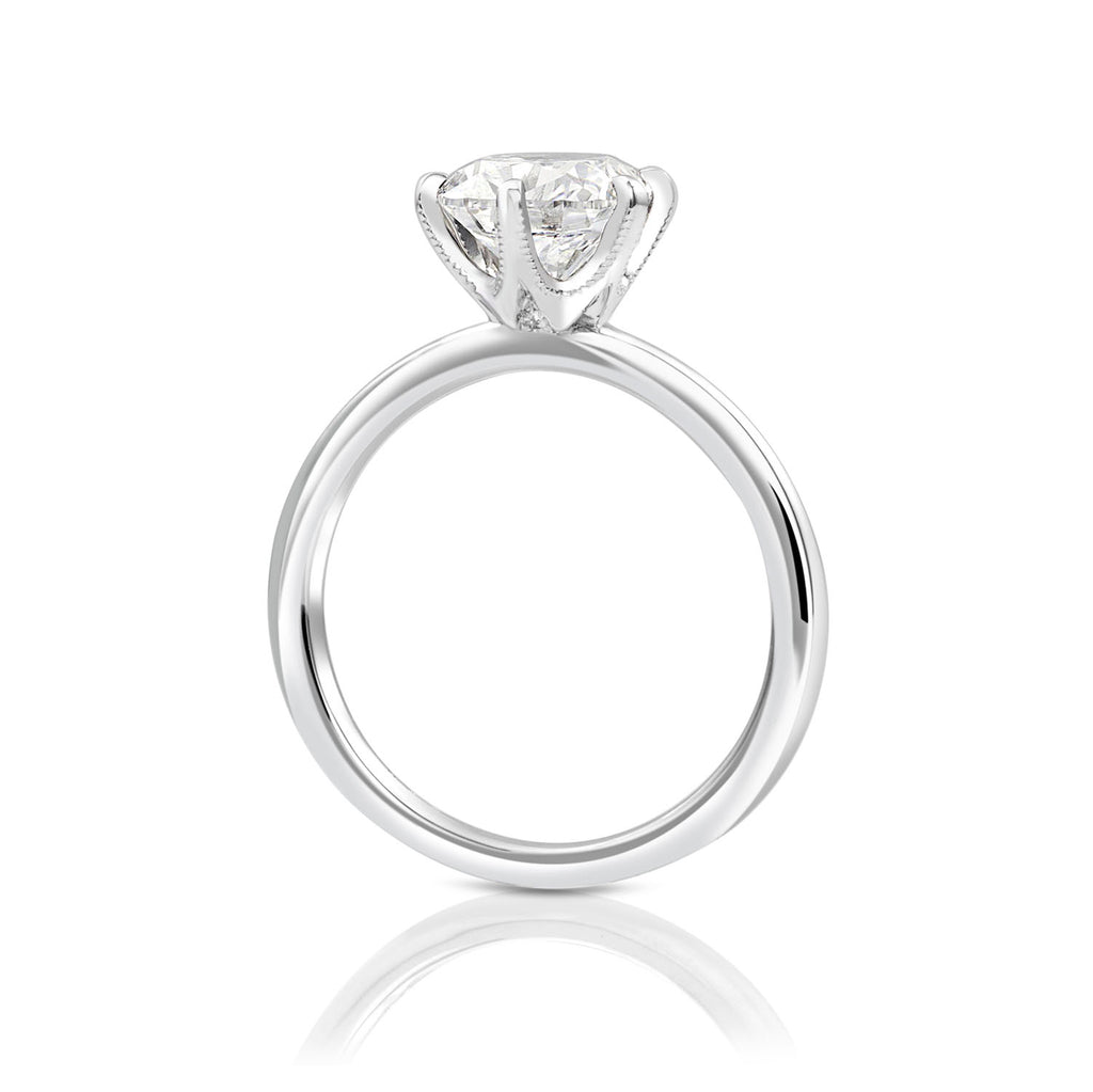 The Arya Six Prong Solitaire Engagement Ring